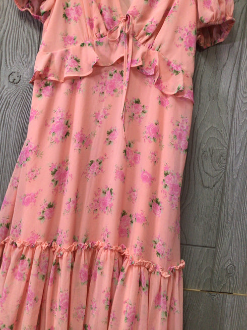 LoveShackFancy Dress Cocktail Midi Floral Size 6